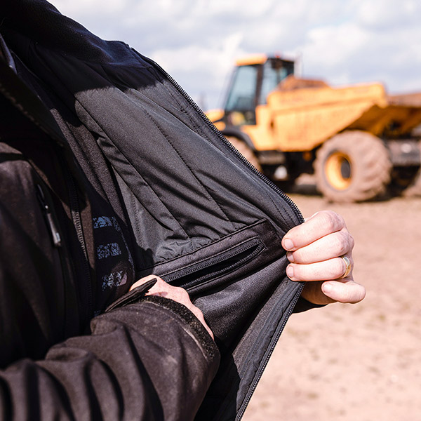 Jcb Workwear Trade Hooded Softshell Jacket Black