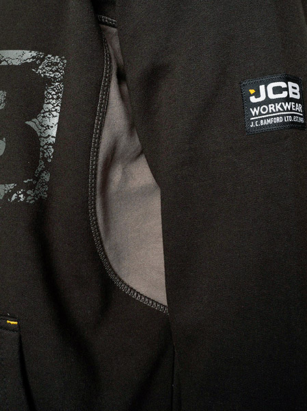 Jcb Workwear Horton Hoodie Black/Grey