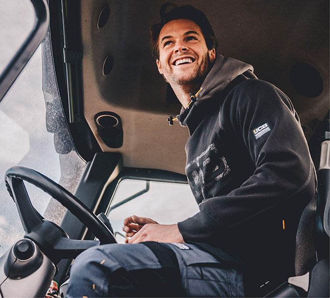 Jcb Workwear Horton Hoodie Black/Grey