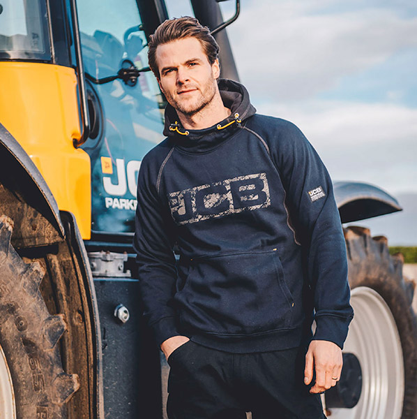 Jcb Workwear Horton Hoodie Navy / Black