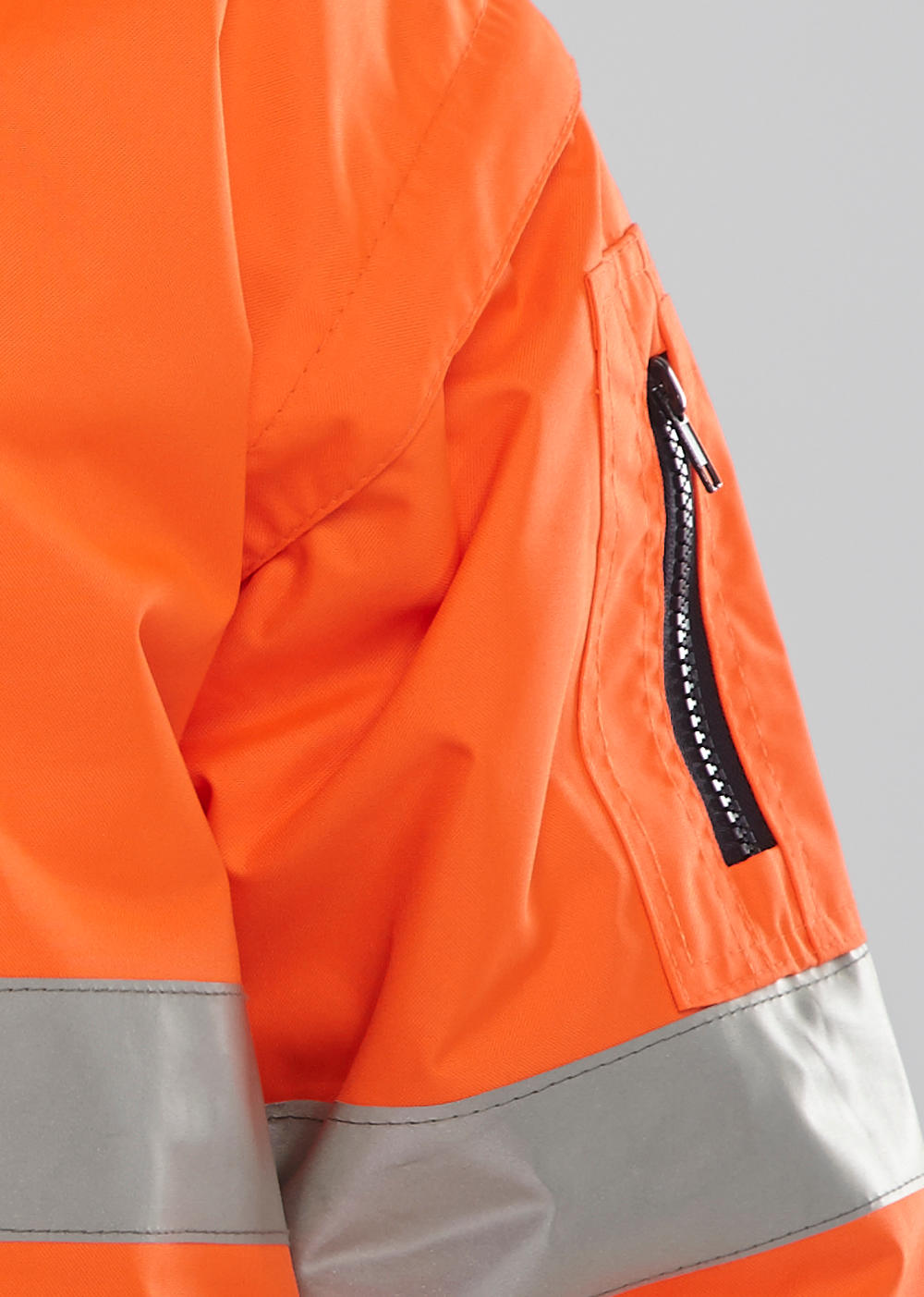 Beeswift Two-Tone Hi-Vis Europa Bomber Jacket Orange / Navy
