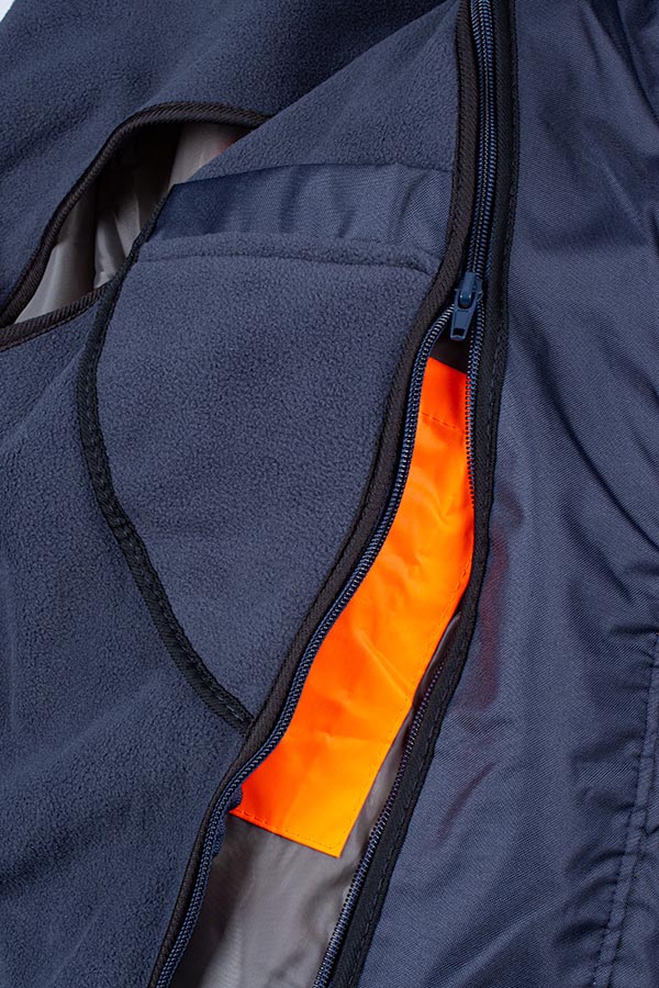 Beeswift Two-Tone Hi-Vis Europa Bomber Jacket Orange / Navy