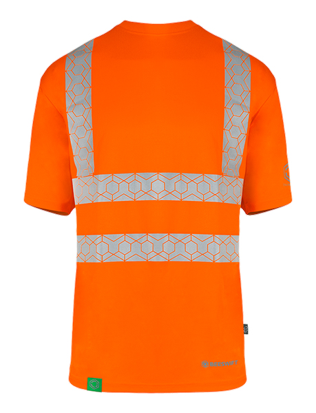 Beeswift Envirowear Hi-Vis Recyclable T-Shirt Orange