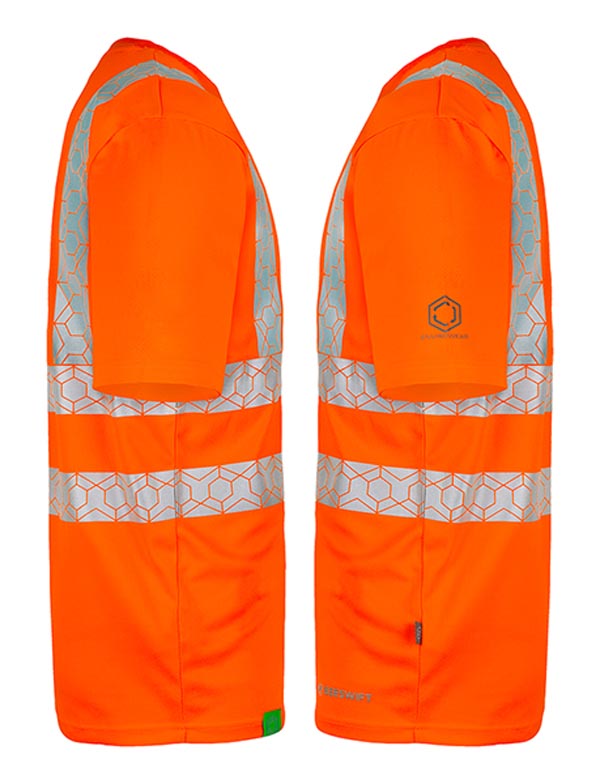 Beeswift Envirowear Hi-Vis Recyclable T-Shirt Orange