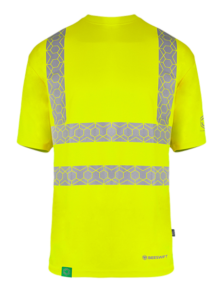 Beeswift Envirowear Hi-Vis Recyclable T-Shirt Saturn Yellow