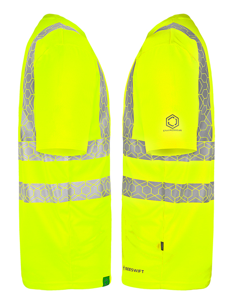 Beeswift Envirowear Hi-Vis Recyclable T-Shirt Saturn Yellow