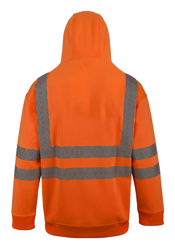 Beeswift Envirowear Recyclable Hi-Vis Hoodie Orange