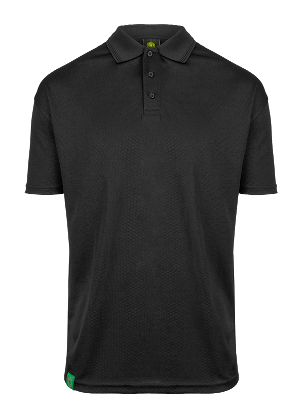 Beeswift Envirowear Short Sleeve Recyclable Polo Shirt Black