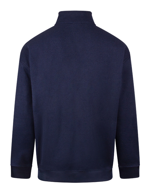 Beeswift Envirowear Recyclable Quarter Zip Sweatshirt Navy Blue
