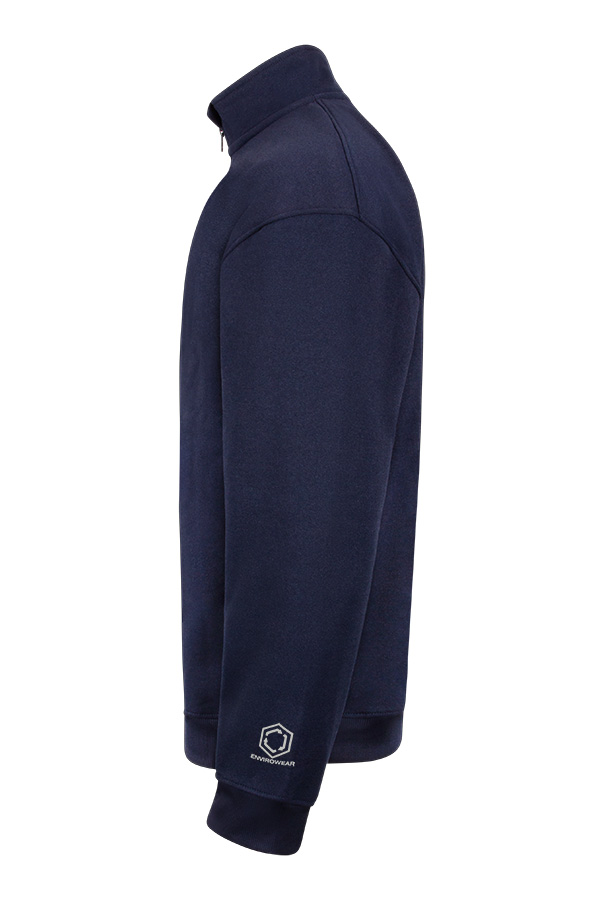Beeswift Envirowear Recyclable Quarter Zip Sweatshirt Navy Blue