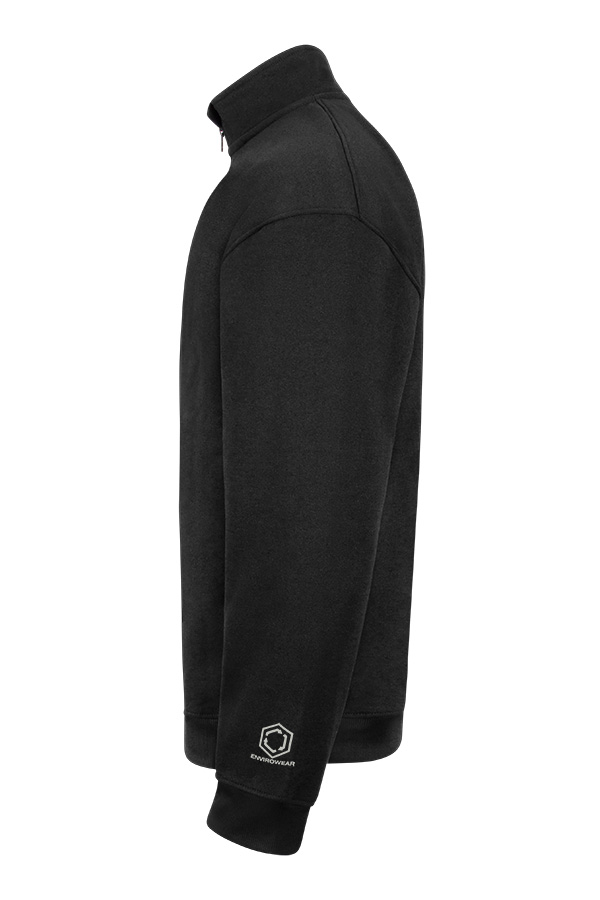 Beeswift Envirowear Recyclable Quarter Zip Sweatshirt Black