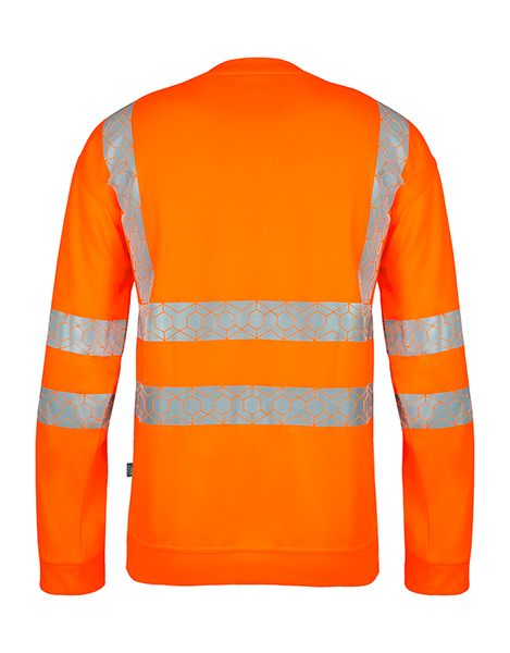 Beeswift Envirowear Hi-Vis Recyclable Sweatshirt Orange