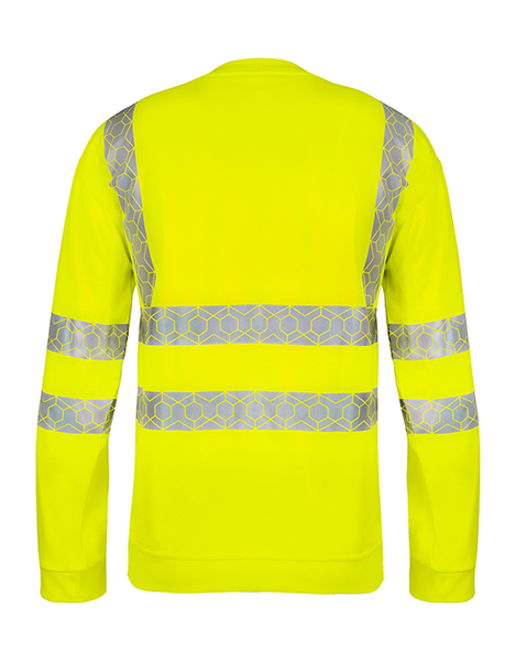 Beeswift Envirowear Hi-Vis Recyclable Sweatshirt Saturn Yellow