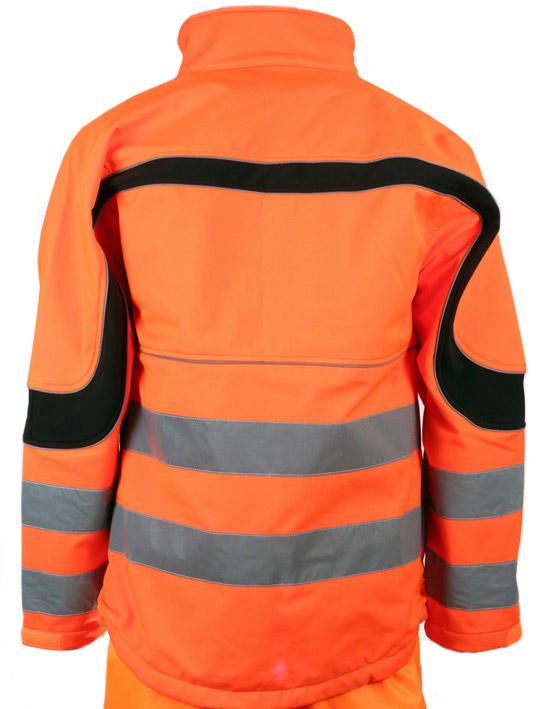 Beeswift Eton Hi-Vis Soft Shell Jacket Orange / Black