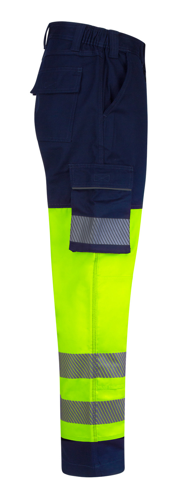 Beeswift Guardian Hi-Vis Safety Combat Trousers Saturn Yellow / Navy