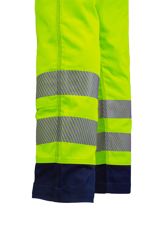 Beeswift Guardian Hi-Vis Safety Combat Trousers Saturn Yellow / Navy