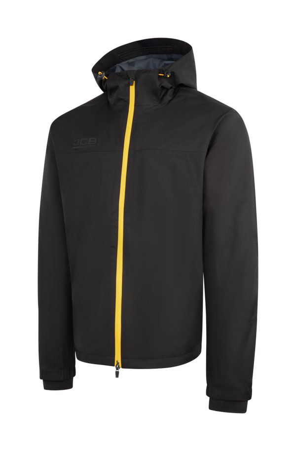 Jcb Workwear Unisex Waterproof Jacket Black
