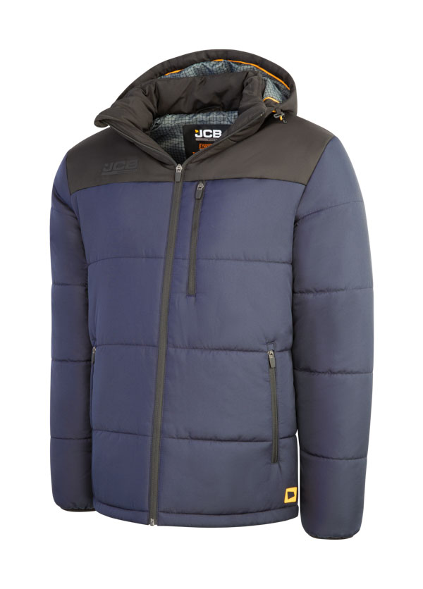 Jcb Workwear Unisex Padded Jacket Navy / Black