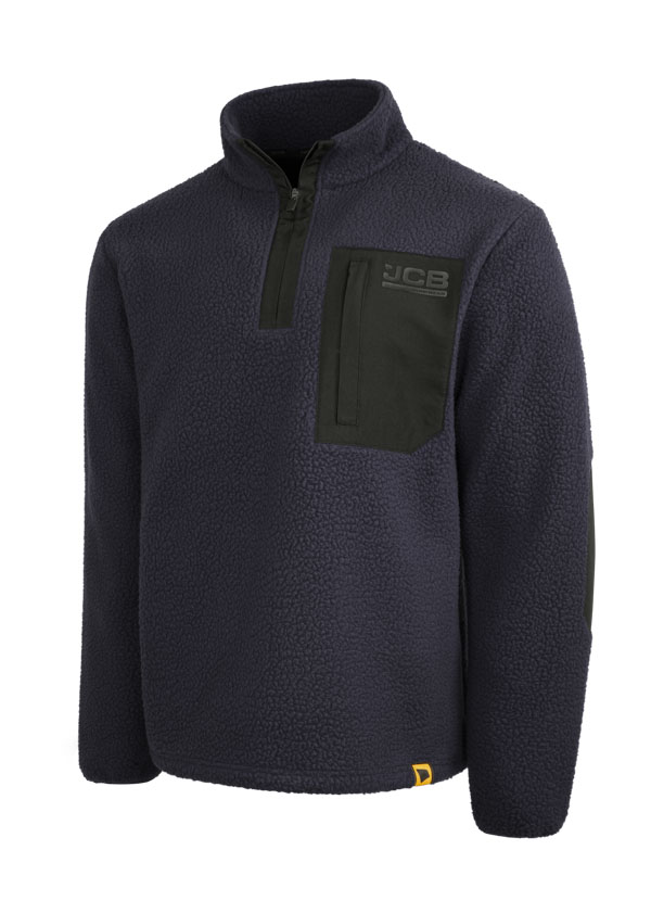 Jcb Workwear Unisex Borg Fleece Navy Blue