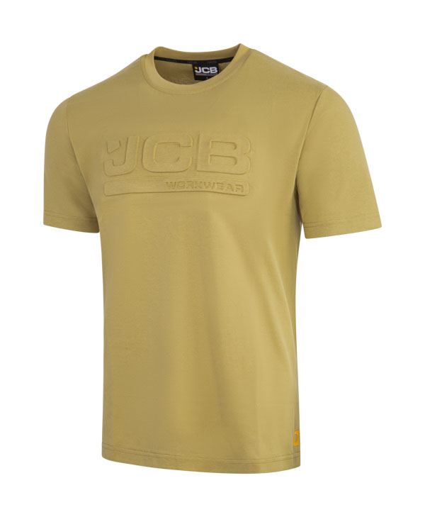 Jcb Workwear Unisex 3D Embossed T-Shirt Olive Green