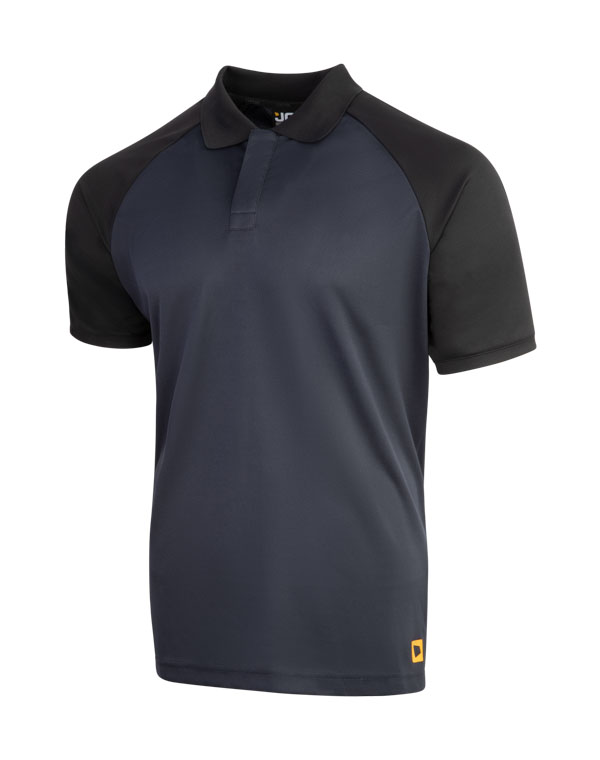 Jcb Workwear Unisex Classic Collar Polo Shirt Navy / Black