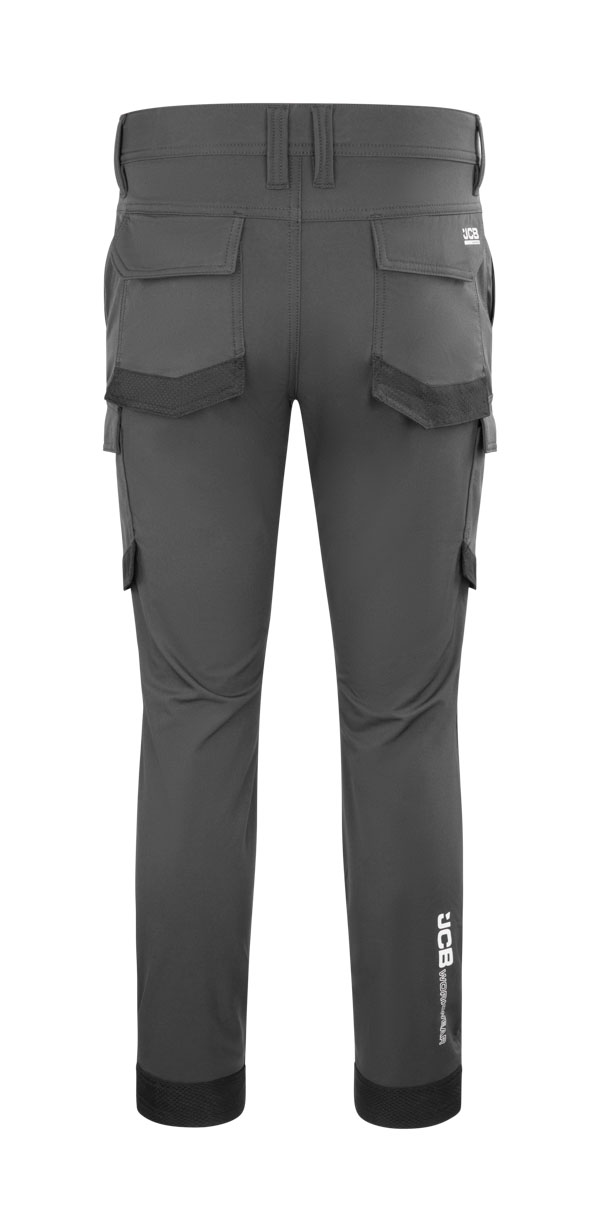 Jcb Workwear Mens 4-Way Stretch Trousers Dark Shadow