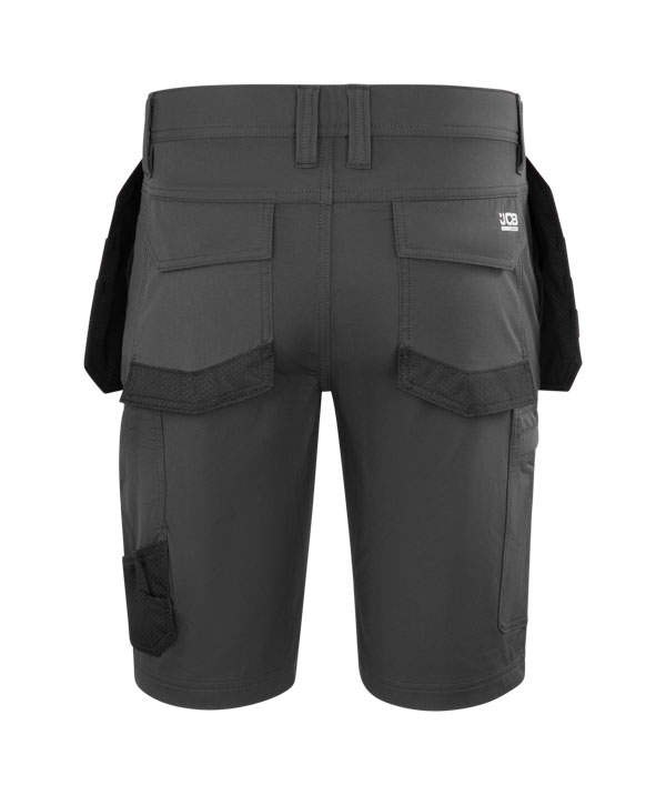 Jcb Unisex Stretch Holster Pocket Shorts Dark Shadow