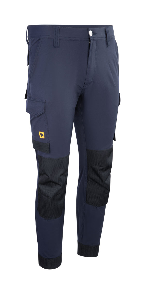 Jcb Workwear Mens 4-Way Stretch Trousers Navy Blue