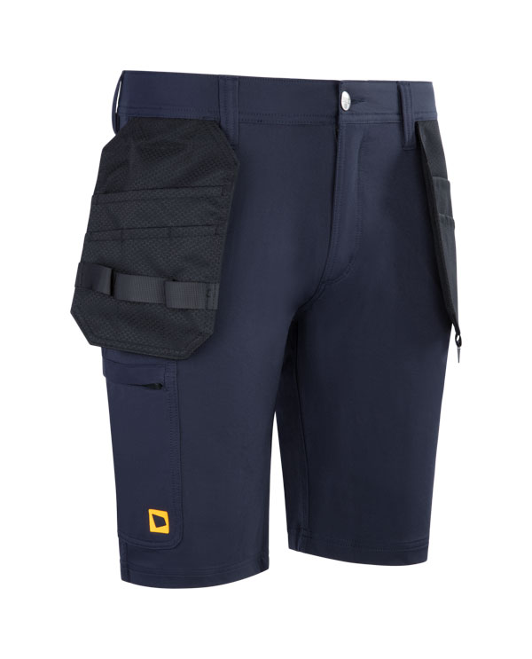 Jcb Workwear Unisex Stretch Holster Pocket Shorts Navy Blue