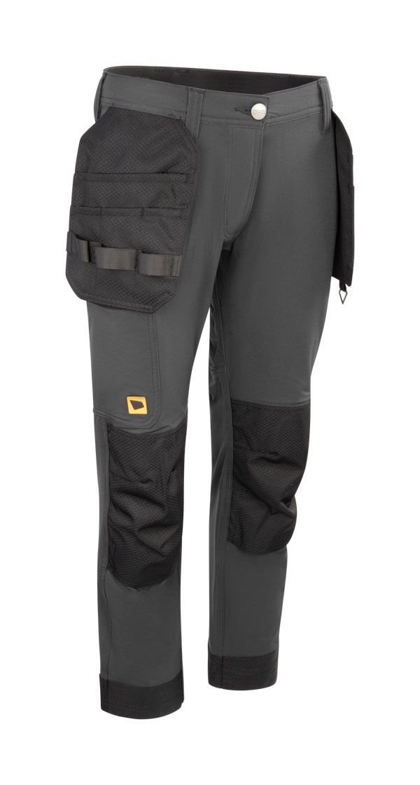 Jcb Workwear Ladies 4-Way Stretch Holster Pocket Trousers Dark Shadow