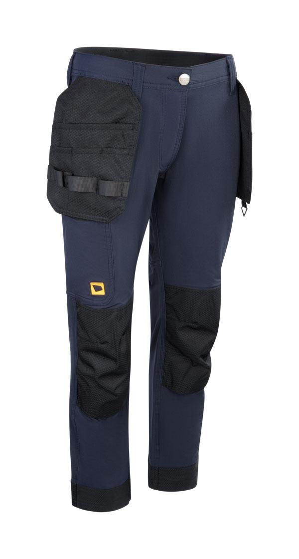 Jcb Ladies Stretch Holster Pocket Trousers Navy Blue