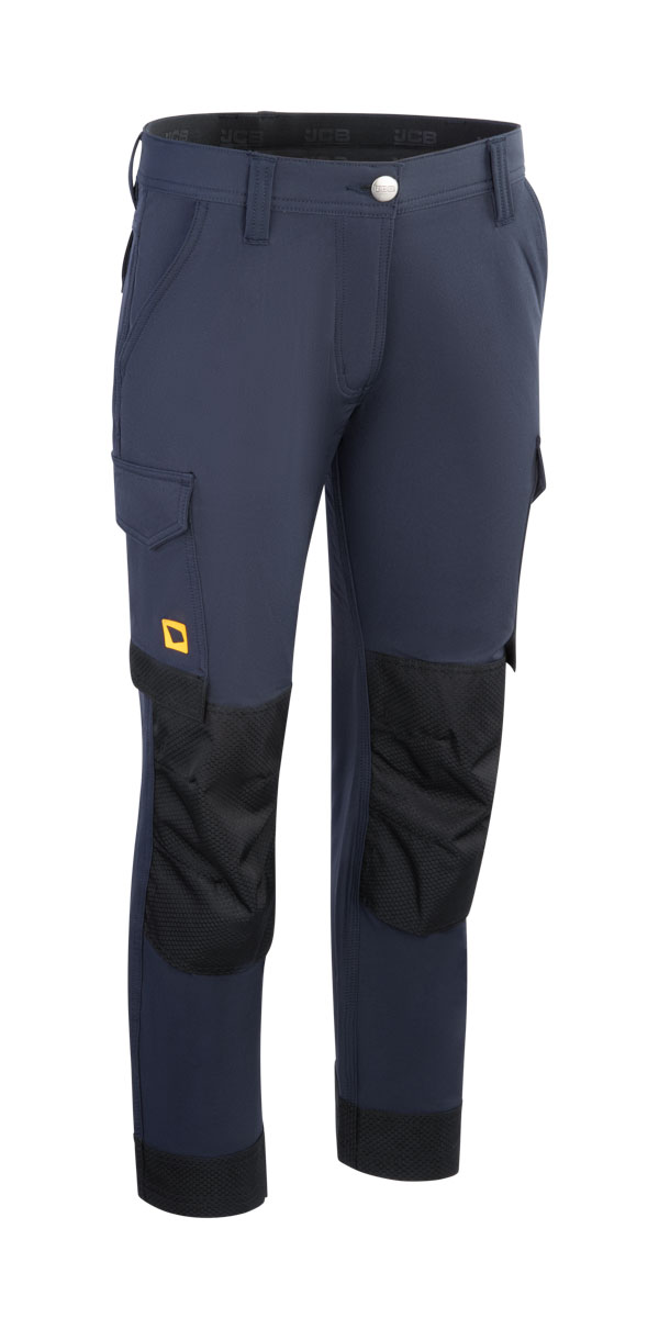Jcb Workwear Ladies 4-Way Stretch Trousers Navy Blue