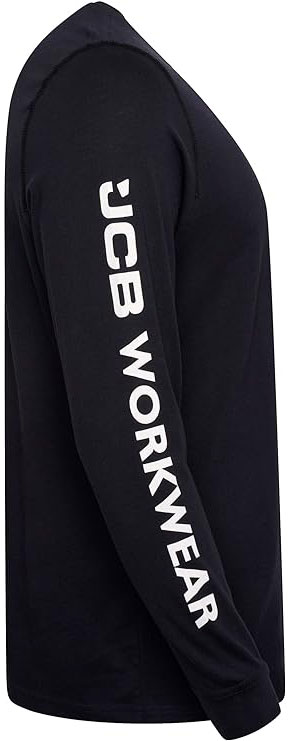 Jcb Workwear Banner Long Sleeve T-Shirt Navy Blue