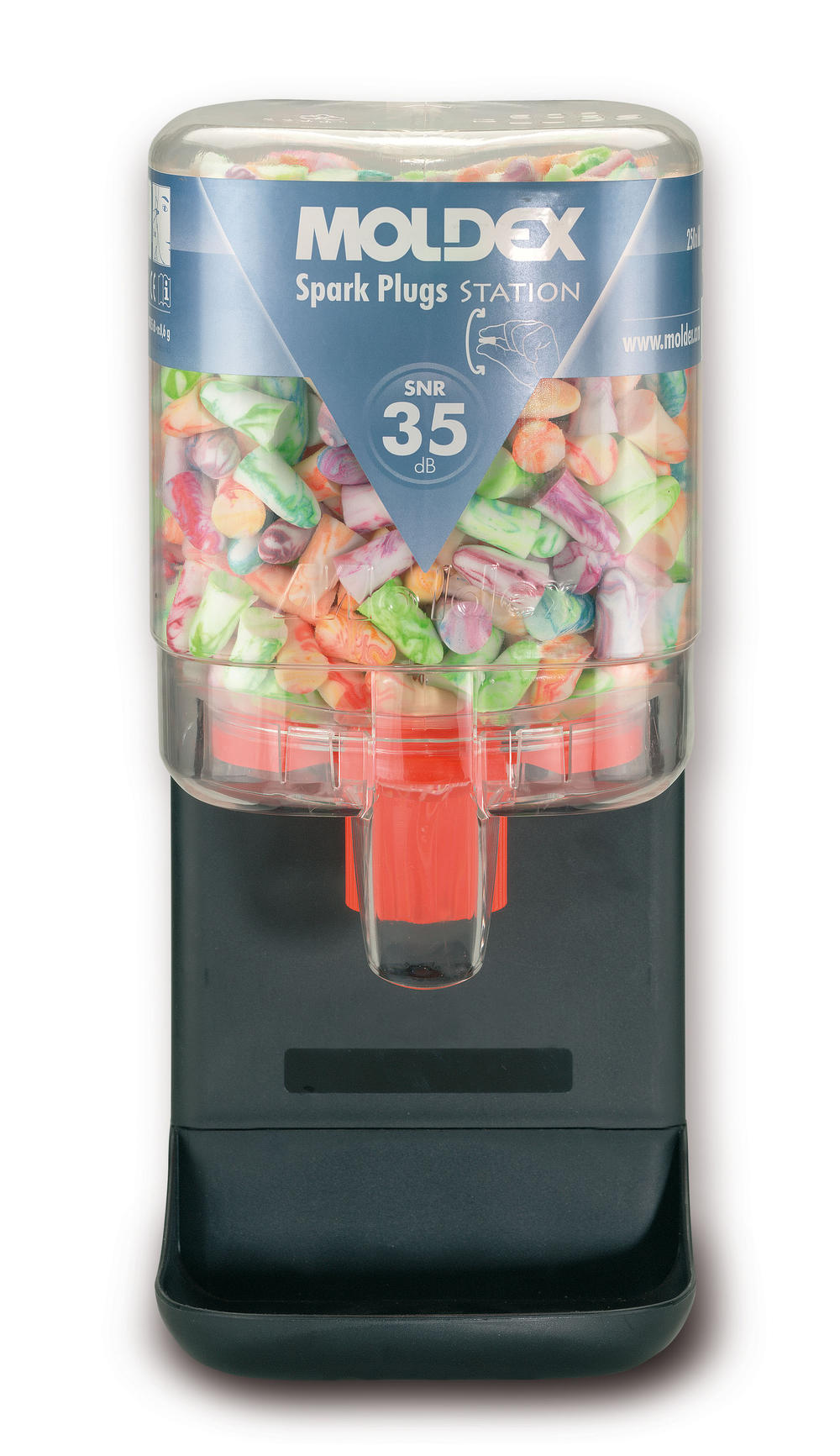 Moldex 7825 Spark-Plug Small Ear Plugs Dispenser Clear