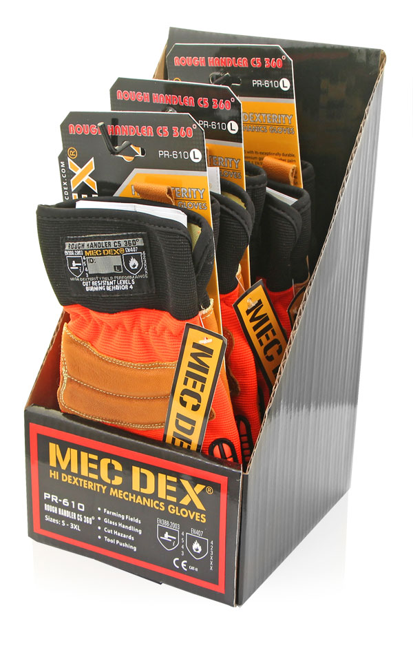 Mecdex Rough Handler C5 360 Mechanics Gloves Orange