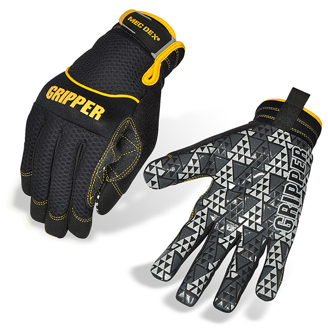 Mecdex Rough Gripper Mechanics Gloves Black