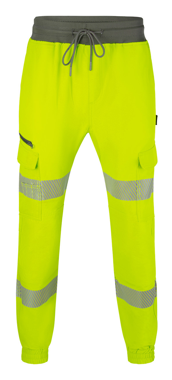 Mens Hi-Vis Work Joggers Saturn Yellow