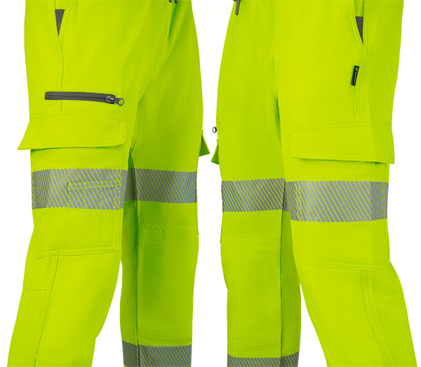 Mens Hi-Vis Work Joggers Saturn Yellow