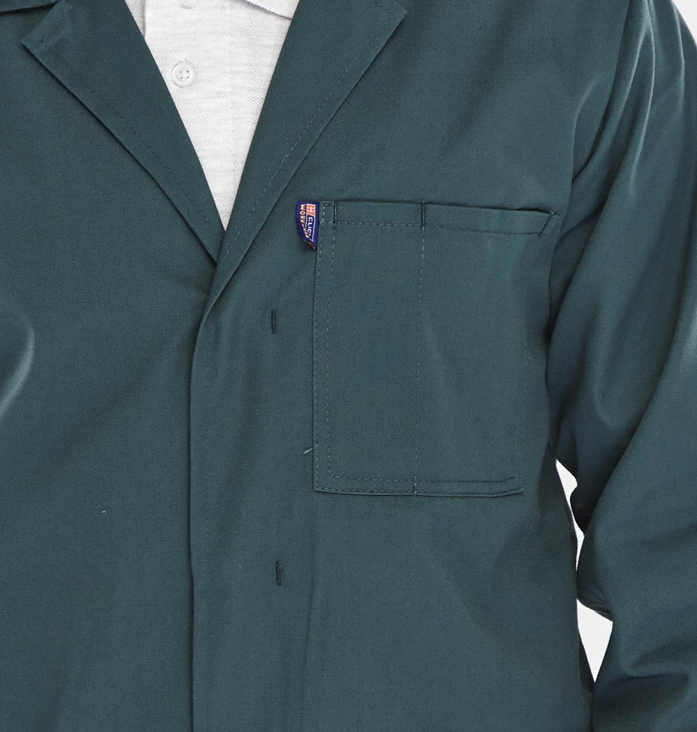 Beeswift Poly Cotton Warehouse Coat Spruce Green