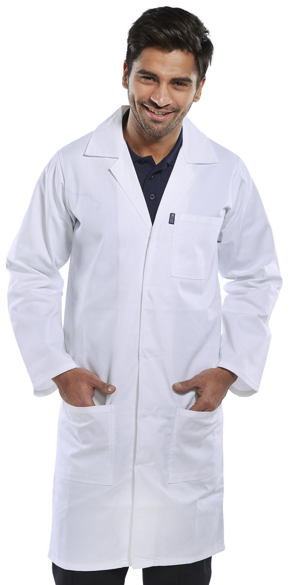 Beeswift Poly Cotton Warehouse Coat White