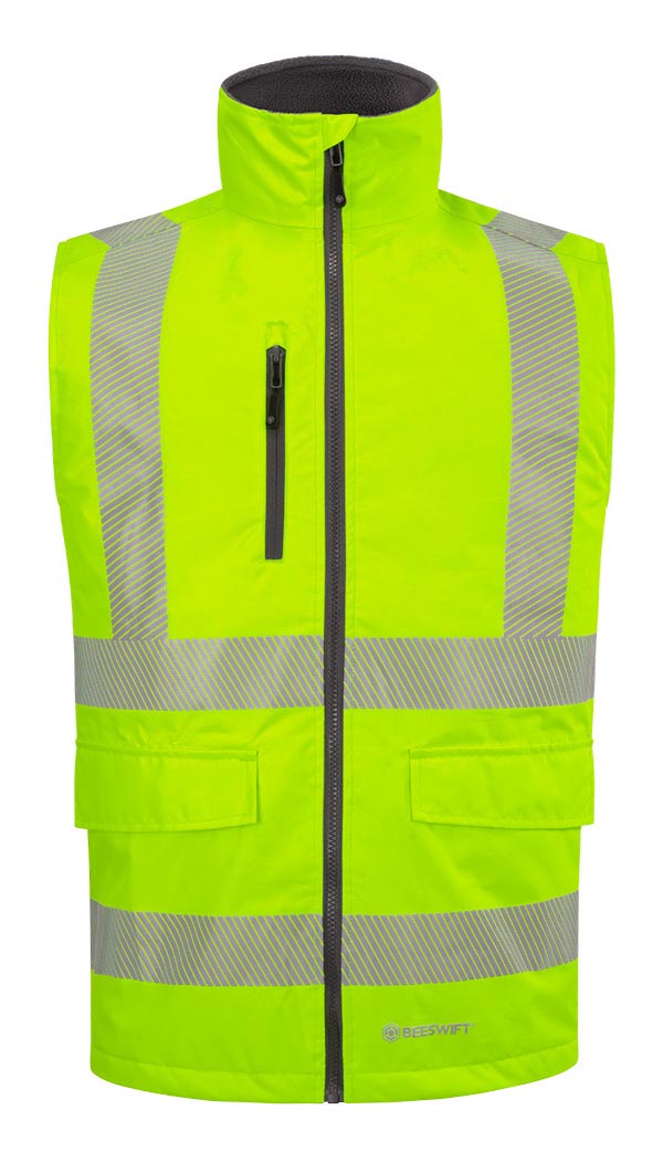 Beeswift Mens Bodywarmer Saturn Yellow