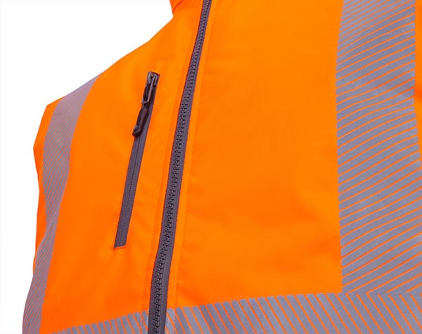 Mens Two-Tone Bodywarmer Orange / Black