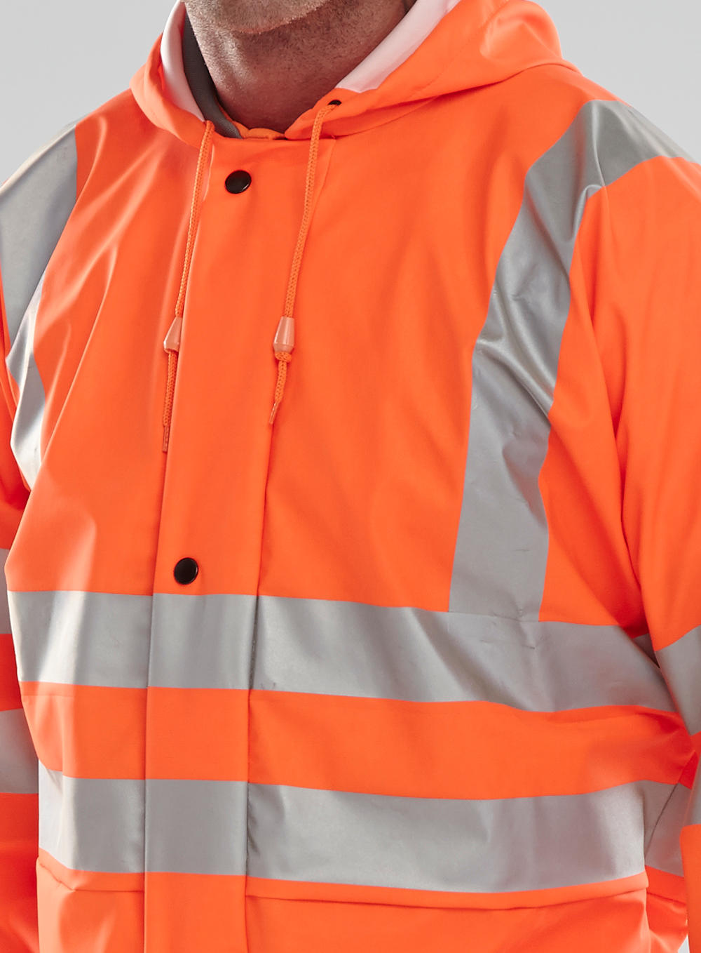Beeswift Hi-Vis Pu Breathable Coverall Orange