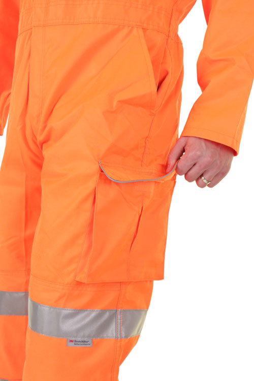 Beeswift Hi-Vis Railspec Coverall Orange