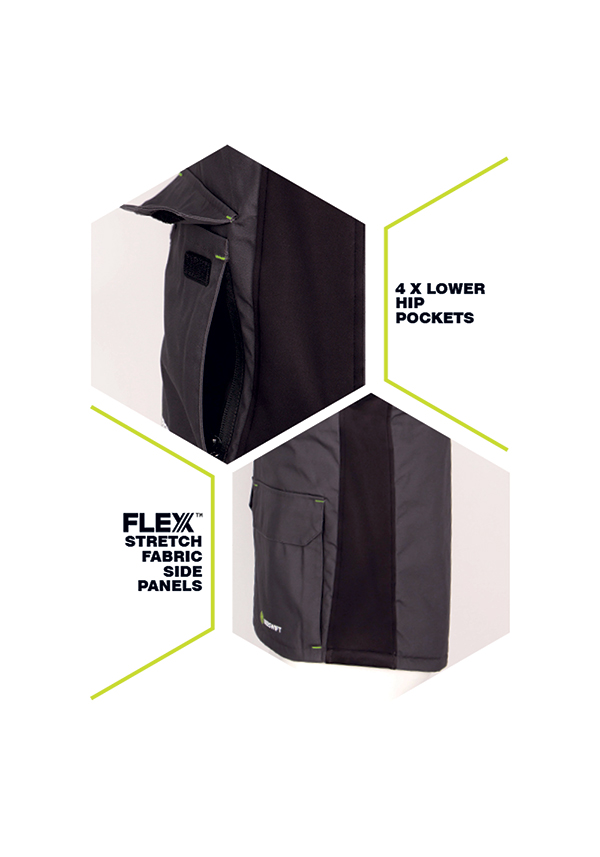 Beeswift Flex Workwear Gilet Two-Tone Grey / Black