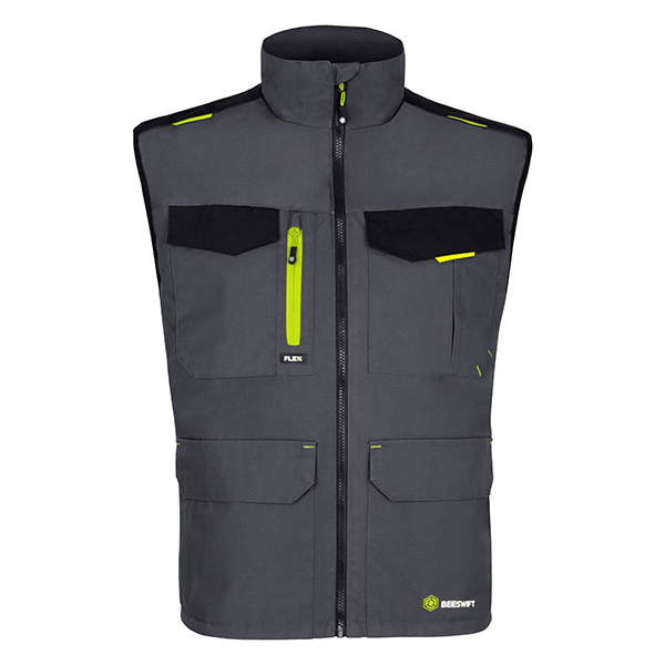 Beeswift Flex Workwear Gilet Two-Tone Grey / Black