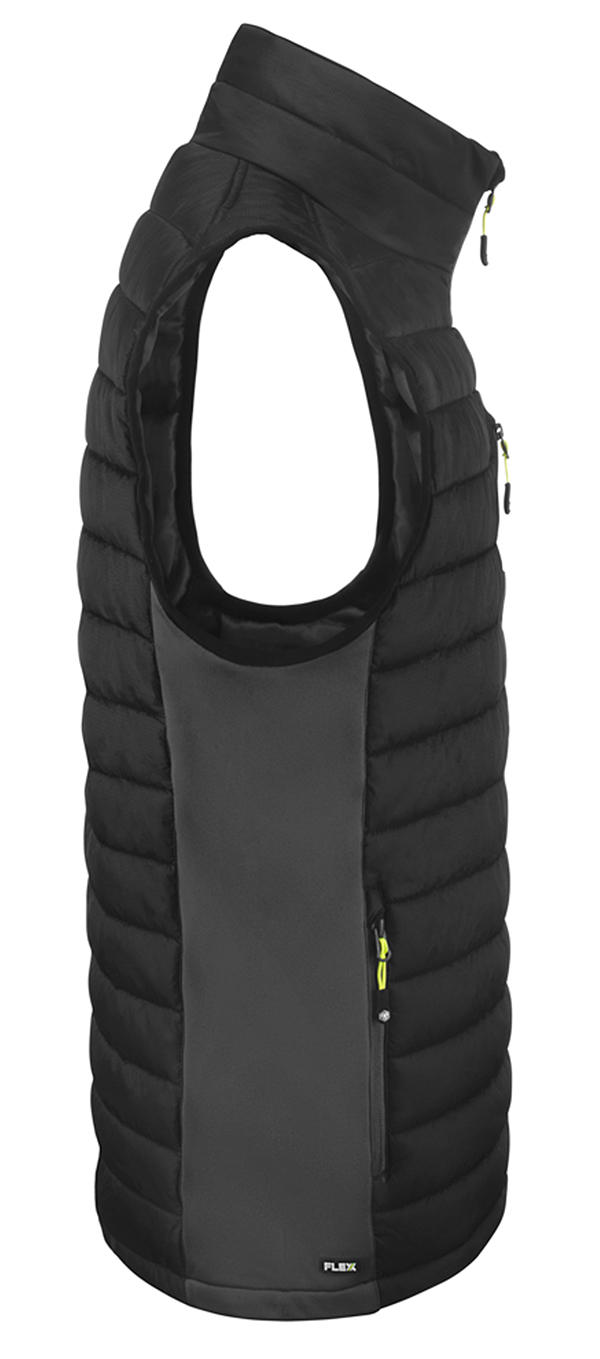 Beeswift Flex Workwear Padded Bodywarmer Black/Grey