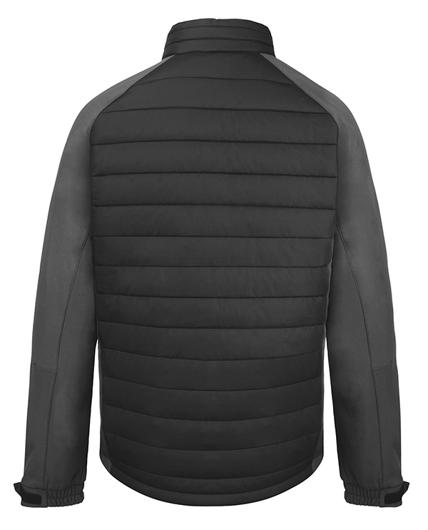 Beeswift Flex Workwear Padded Jacket Black/Grey