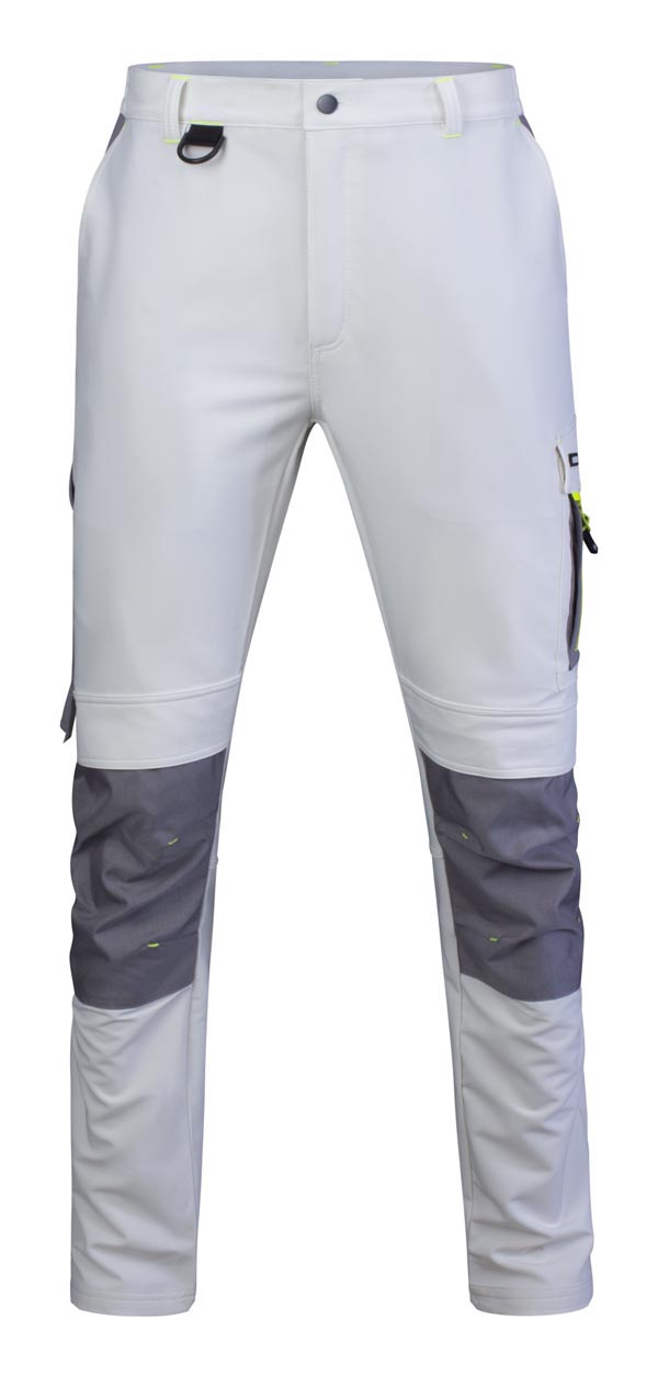 Beeswift Flex Workwear Trousers White/Grey