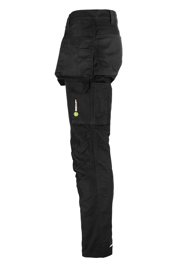Beeswift Burgos Stretch Ripstop Holster Work Trousers Black